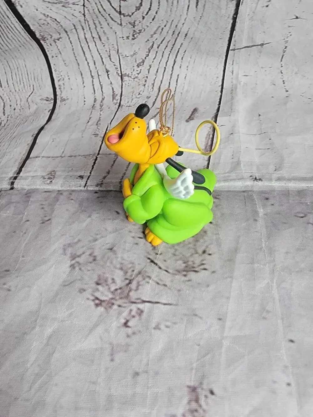 Vintage Christmas Disney Angel Pluto Singing Holiday Tree Ornament